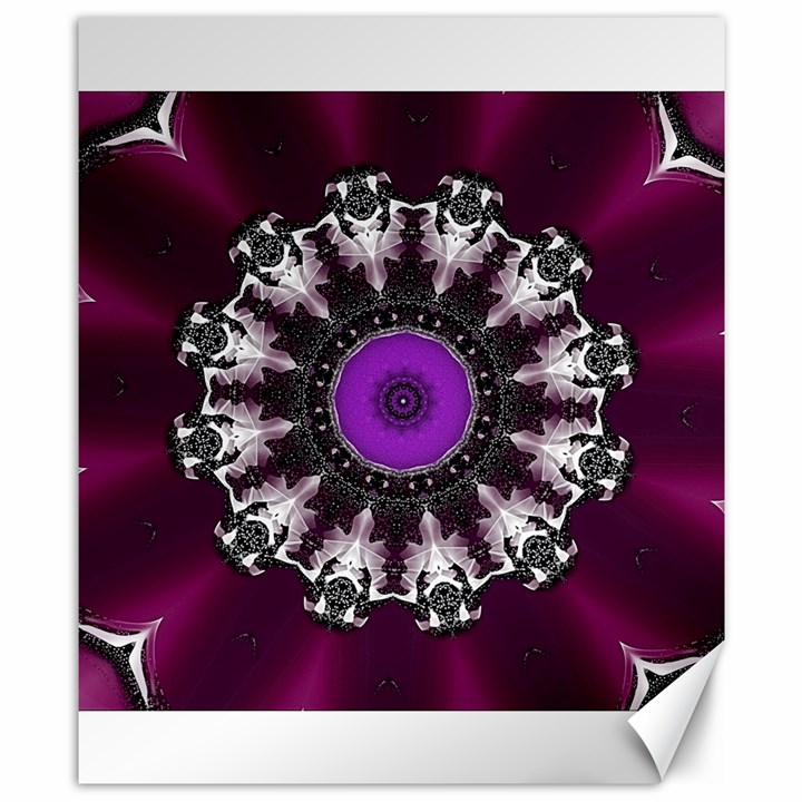 Kaleidoscope Round Circle Geometry Canvas 8  x 10 