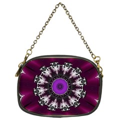 Kaleidoscope Round Circle Geometry Chain Purse (one Side) by Pakrebo