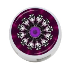 Kaleidoscope Round Circle Geometry 4-port Usb Hub (two Sides) by Pakrebo