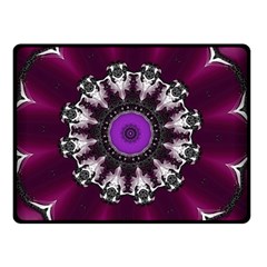 Kaleidoscope Round Circle Geometry Double Sided Fleece Blanket (small)  by Pakrebo