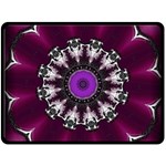 Kaleidoscope Round Circle Geometry Double Sided Fleece Blanket (Large)  80 x60  Blanket Front