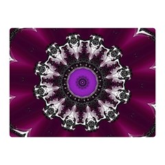 Kaleidoscope Round Circle Geometry Double Sided Flano Blanket (mini)  by Pakrebo