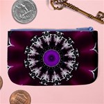 Kaleidoscope Round Circle Geometry Large Coin Purse Back