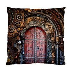 Steampunk Gears Pipes Brass Door Standard Cushion Case (one Side) by Pakrebo