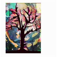 Tree Moon Night Sky Landscape Large Garden Flag (two Sides) by Pakrebo