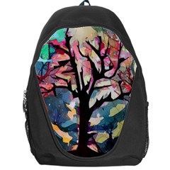 Tree Moon Night Sky Landscape Backpack Bag by Pakrebo