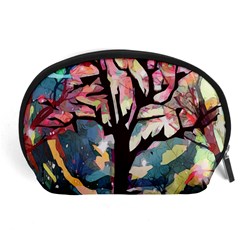 Tree Moon Night Sky Landscape Accessory Pouch (large) by Pakrebo