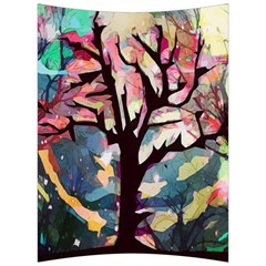 Tree Moon Night Sky Landscape Back Support Cushion by Pakrebo