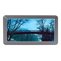 Bridge Trees Walking Nature Road Memory Card Reader (mini) by Pakrebo