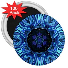 Background Blue Flower 3  Magnets (100 Pack) by Pakrebo