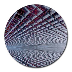 Metal Sci Fi Fantasy Background Round Mousepads by Pakrebo