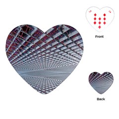 Metal Sci Fi Fantasy Background Playing Cards (heart) by Pakrebo