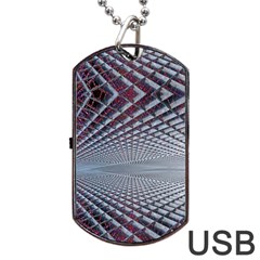 Metal Sci Fi Fantasy Background Dog Tag Usb Flash (one Side) by Pakrebo