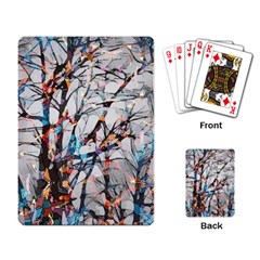 Forest Abstract Artwork Colorful Playing Cards Single Design