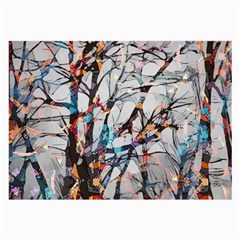 Forest Abstract Artwork Colorful Large Glasses Cloth (2-side) by Pakrebo