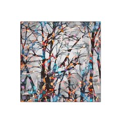 Forest Abstract Artwork Colorful Satin Bandana Scarf by Pakrebo