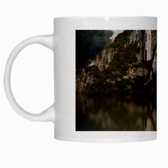 Sea Fortress Lake Reflection Sky White Mugs