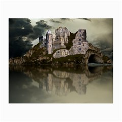 Sea Fortress Lake Reflection Sky Small Glasses Cloth by Pakrebo