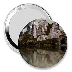 Sea Fortress Lake Reflection Sky 3  Handbag Mirrors by Pakrebo