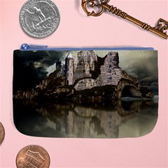 Sea Fortress Lake Reflection Sky Large Coin Purse