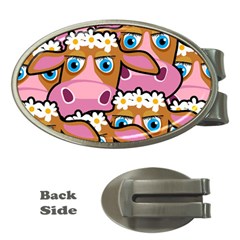 PINK COWS Money Clips (Oval) 