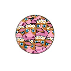 PINK COWS Hat Clip Ball Marker (4 pack)