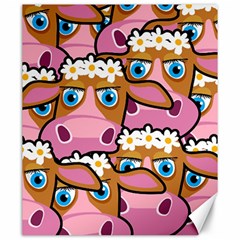 PINK COWS Canvas 20  x 24 