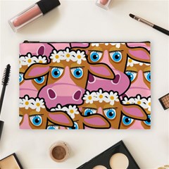 PINK COWS Cosmetic Bag (Large)