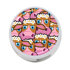 PINK COWS 4-Port USB Hub (Two Sides)