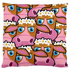 PINK COWS Standard Flano Cushion Case (Two Sides)