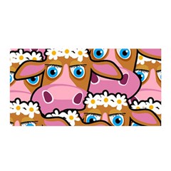 PINK COWS Satin Wrap