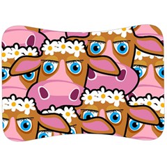 Pink Cows Velour Seat Head Rest Cushion