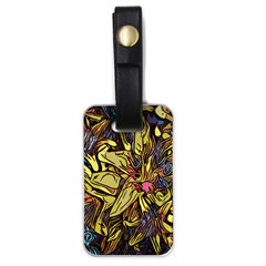 Lilies Abstract Flowers Nature Luggage Tags (one Side)  by Pakrebo