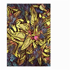 Lilies Abstract Flowers Nature Small Garden Flag (two Sides) by Pakrebo