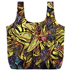 Lilies Abstract Flowers Nature Full Print Recycle Bag (xl) by Pakrebo