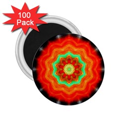 Abstract Kaleidoscope Colored 2 25  Magnets (100 Pack)  by Pakrebo