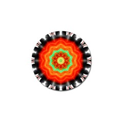 Abstract Kaleidoscope Colored Golf Ball Marker by Pakrebo