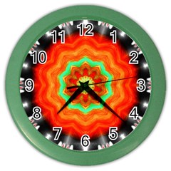 Abstract Kaleidoscope Colored Color Wall Clock