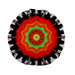 Abstract Kaleidoscope Colored Standard 15  Premium Flano Round Cushions Front