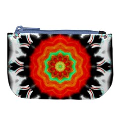 Abstract Kaleidoscope Colored Large Coin Purse by Pakrebo