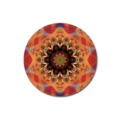 Abstract Kaleidoscope Design Magnet 3  (round) by Pakrebo