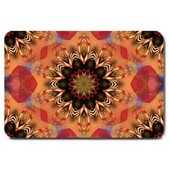 Abstract Kaleidoscope Design Large Doormat  by Pakrebo