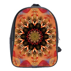 Abstract Kaleidoscope Design School Bag (xl) by Pakrebo