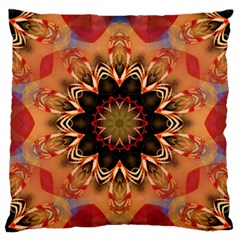 Abstract Kaleidoscope Design Large Flano Cushion Case (one Side) by Pakrebo