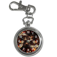 Library Tunnel Books Stacks Key Chain Watches by Pakrebo