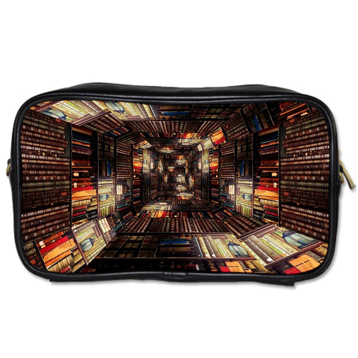 Library Tunnel Books Stacks Toiletries Bag (Two Sides)