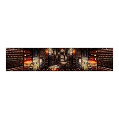 Library Tunnel Books Stacks Velvet Scrunchie by Pakrebo