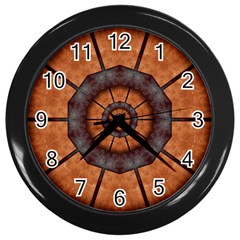 Abstract Kaleidoscope Texture Wall Clock (black)