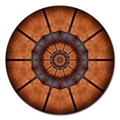 Abstract Kaleidoscope Texture Magnet 5  (round) by Pakrebo