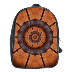 Abstract Kaleidoscope Texture School Bag (xl) by Pakrebo